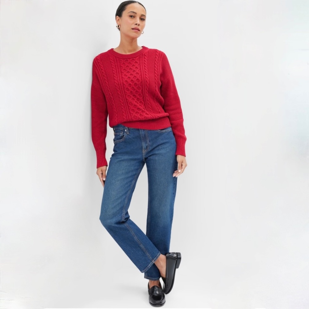 GAP Cotton Cable-knit Sweater - Sz S